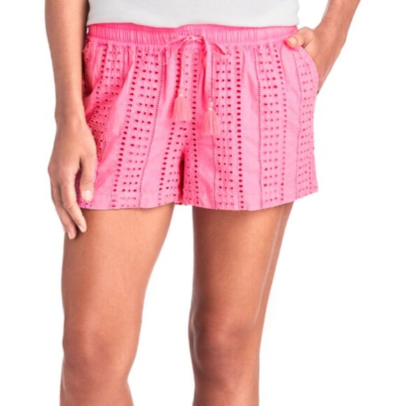 Vineyard Vines Sea Spray Eyelet Pull-On Shorts - Picture 1 of 12